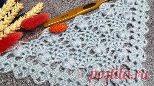 Еще одна шаль Вам в копилку ✨ Crochet shawl ✨ | Вязание крючком с Натальей Рогатовской | Дзен