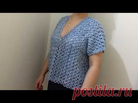 Blusa em crochê nível básico por Neuzyvalim