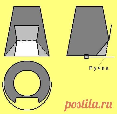 Печка на даче из старого ведра — 6 соток