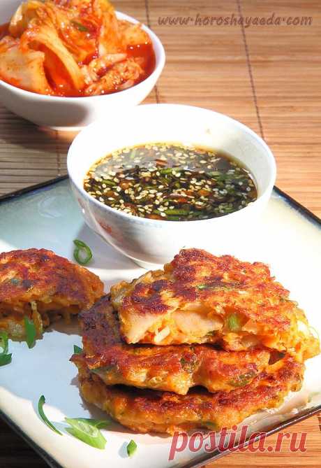 Вкуснейшие острые мясо-овощные оладьи с ароматным кунжутным соусом... - Вкусные рецепты