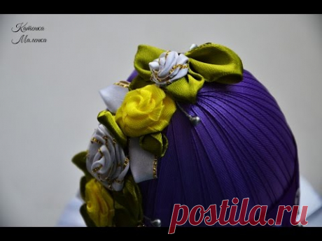 Пасхальное яйцо/Своими руками/Kanzashi/DIY