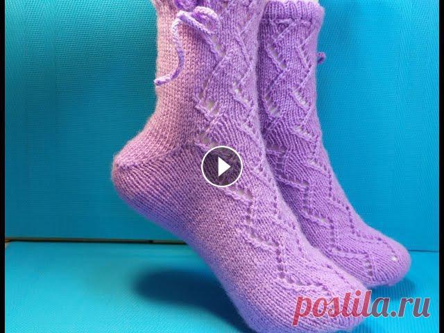 Ажурные носочки спицами/подробный мастер класс #693 Ажурные носочки спицами/подробный мастер класс #693...