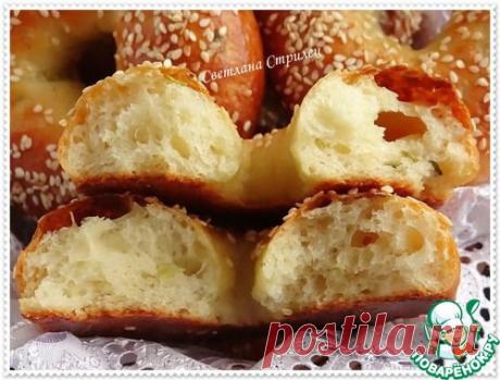 Бублики с сыром и зеленым луком - кулинарный рецепт