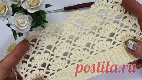 Şahane 👍Çok zarif ve kolay 💯Tığ işi örgü bayan yelek modeli