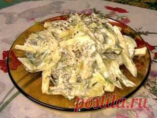 Рецепт - Салат с мясом и блинами » ВКУСНЫЕ РЕЦЕПТЫ 2015 С ФОТО. Вкусные рецепты с фотографиями на каждый день!. Рецепты салатов, рецепты первых, рецепты тортов для Вас!