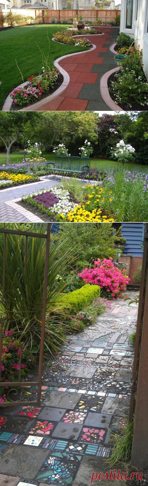 65 идей как сделать красивые дорожки на даче