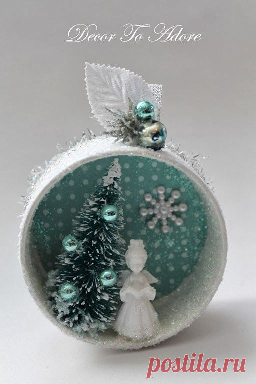 Нужное из ненужного. Новогодние игрушки из крышек