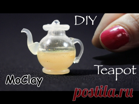 Diy miniature Glass Teapot - Dollhouse miniatures