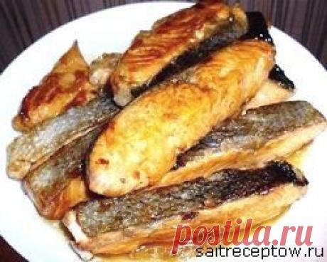 Жареный лосось