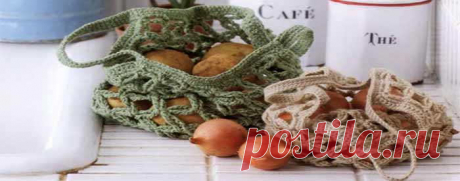 Модные авоськи крючком: схемы вязания и описание