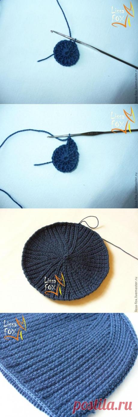 Мужская шапка-резинка крючком - Ярмарка Мастеров - ручная работа, handmade