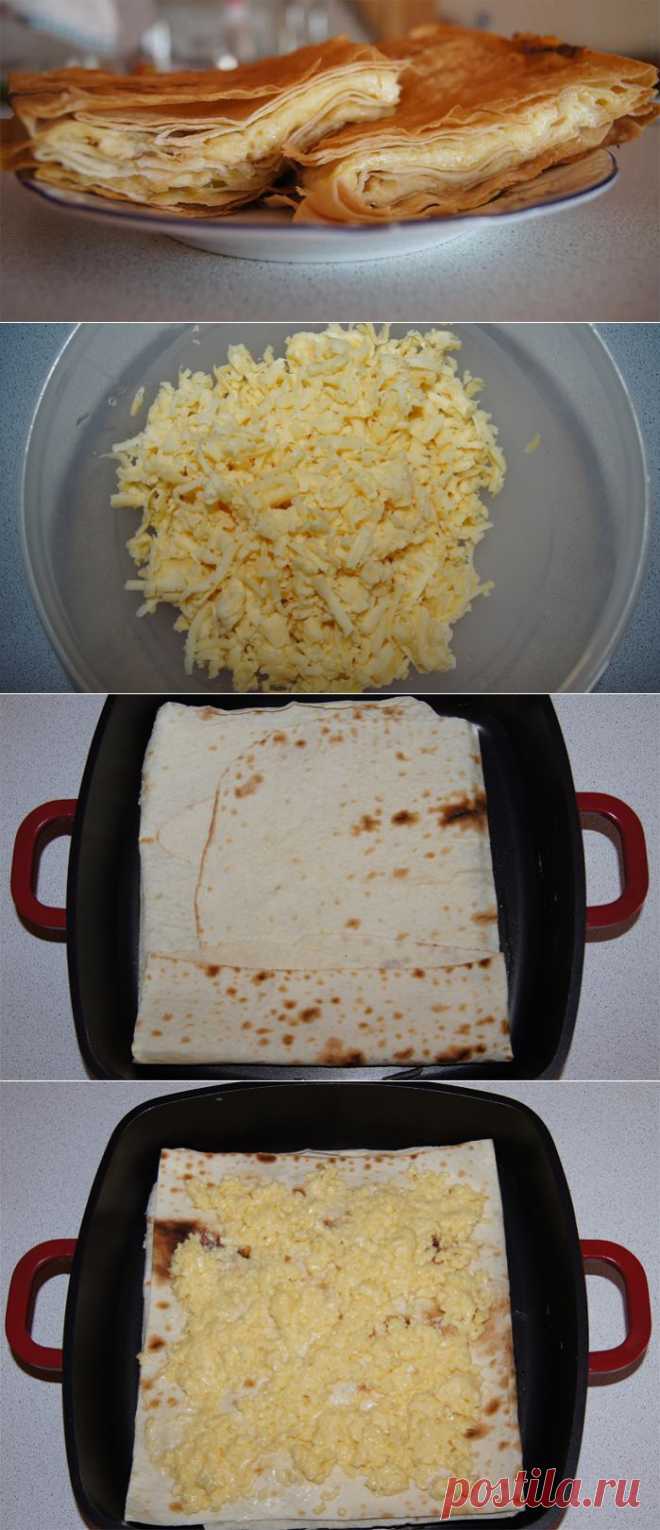 СЫРНЫЙ ПИРОГ ИЗ АРМЯНСКОГО ЛАВАША - Простые рецепты Овкусе.ру