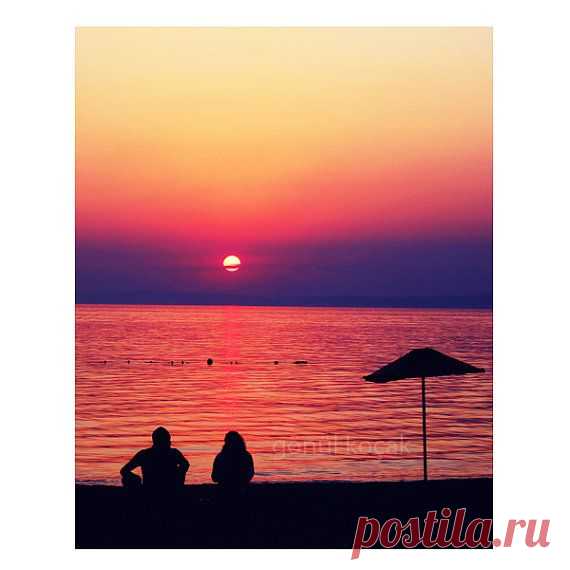 Wall Decor Love decor Silhouette beach sunset by gonulk on Etsy