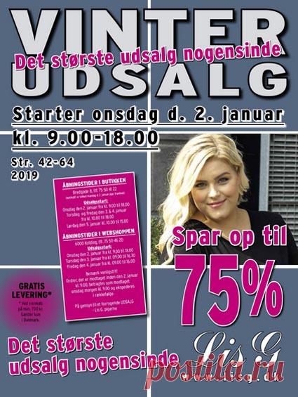 Каталог одежды для полных женщин среднего и пожилого возраста датского бренда Lis G январь 2019