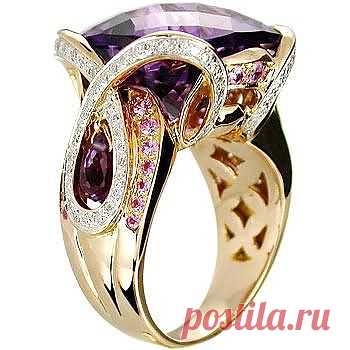 Amethyst, Pink Sapphires and Diamonds | Gems &amp; Jewelry