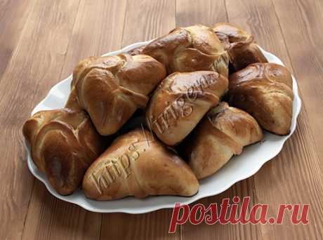 Булочки Треугольники с творогом