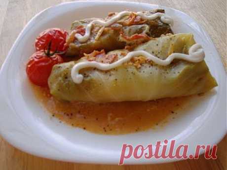 голубцы с картошкой рецепт Stuffed Cabbage Rolls - YouTube