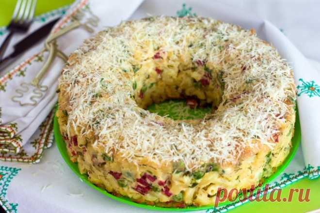 Тимбаль из макарон Кулинарный рецепт