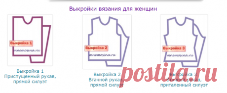 Расчет выкройки вязания онлайн