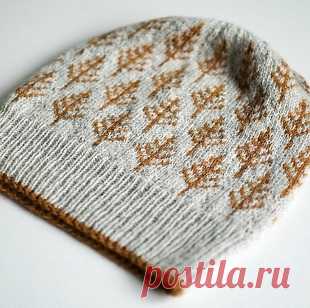Простая шапка спицами