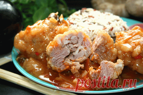 Мясные &quot;шарики&quot; в кисло-сладком соусе