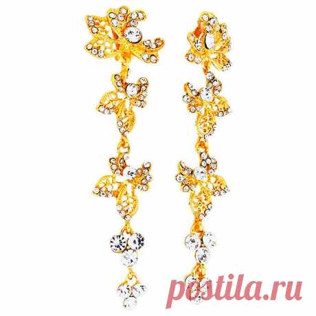 Клипсы под золото Tutti Frutti
Описание
Материал: металл под золото, кристаллы Swarovski. Размер клипс: 9,7 x 2,7 см. Изделие гипоаллергенно.