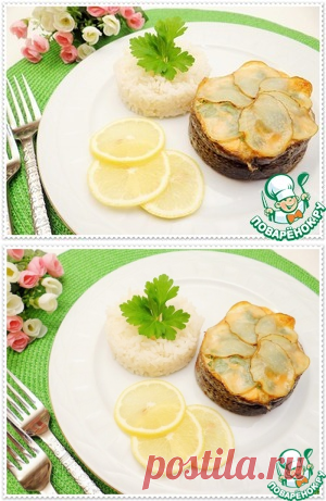 Медальоны из лосося с рисом на гарнир - кулинарный рецепт