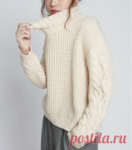 Джемперы вязаные патентными узорами спицами.. | Asha. Вязание и дизайн.🌶 | Яндекс Дзен