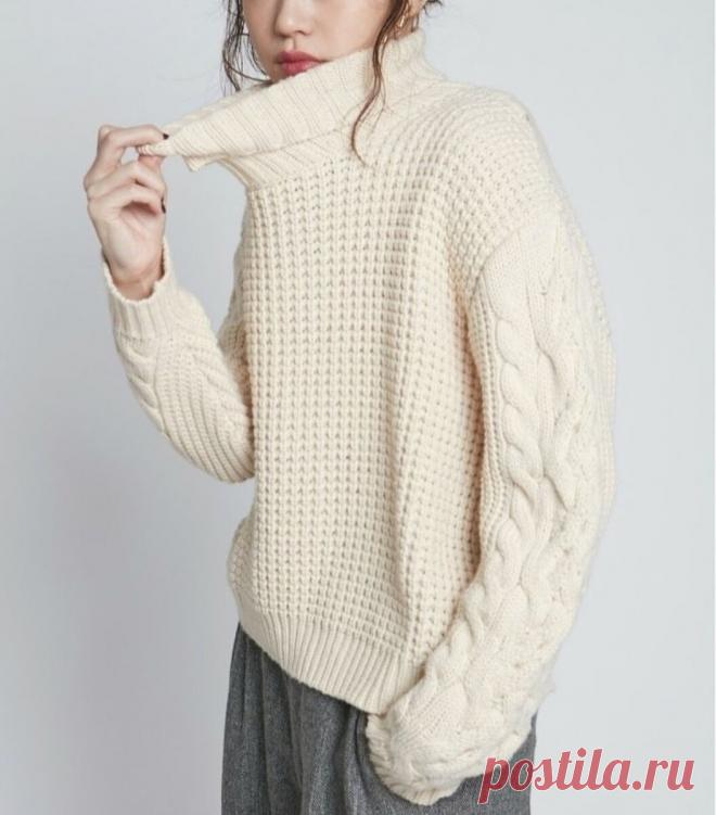 Джемперы вязаные патентными узорами спицами.. | Asha. Вязание и дизайн.🌶 | Яндекс Дзен