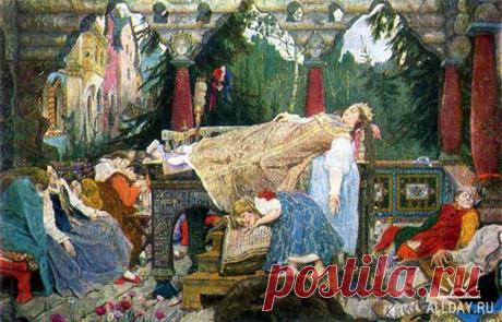 В.М.Васнецов - Спящая царевна
