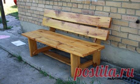 Садовая скамейка для дачи своими руками | Выживи сам