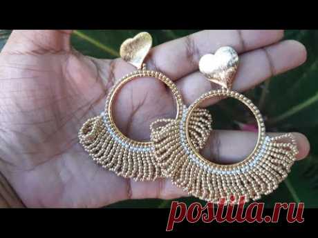 Tutorial Argollas decoradas con mostacillas, CyL Accessories. Colaboración con Cobeads.com