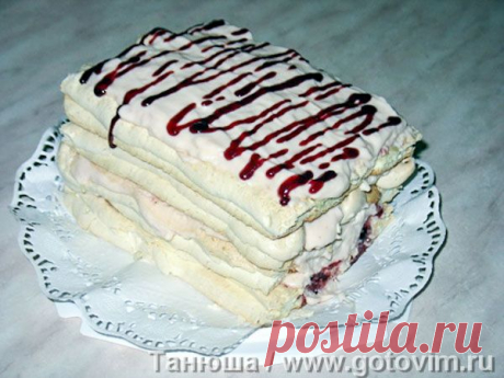 Австрийский десерт Kardinalschnitten - разрез необычный, вкус неземной!