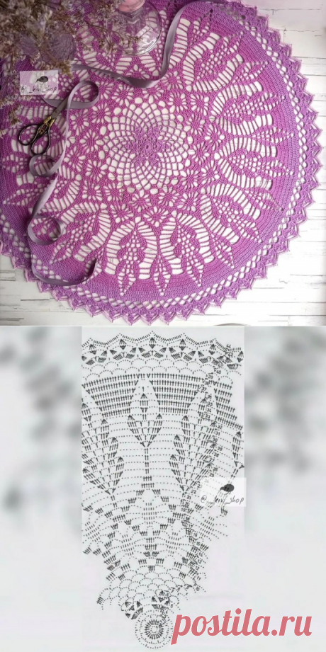 Салфетка крючком