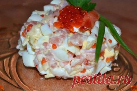 Морской салат с кальмарами, креветками и сыром - Отличные салаты для прекрасных людей