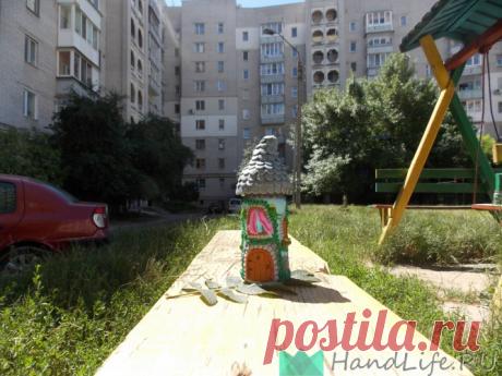 Замок для Золушки. Декор стеклянной баночки полимерной глиной / Рукоделие