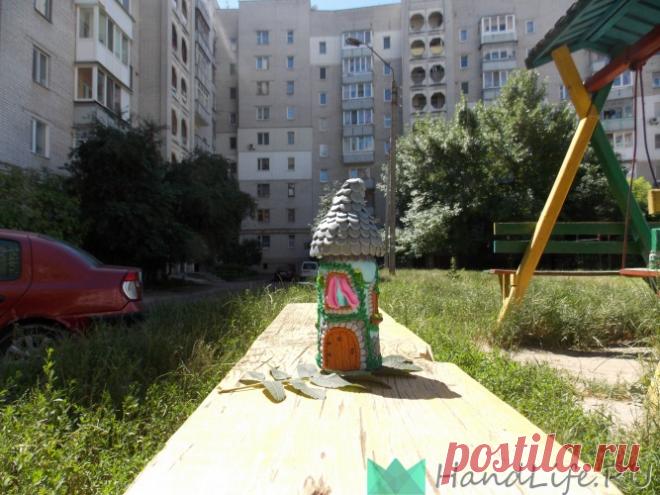 Замок для Золушки. Декор стеклянной баночки полимерной глиной / Рукоделие