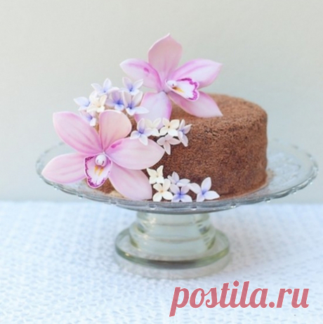 ДЕЛАЕМ ОРХИДЕЮ ИЗ САХАРНОЙ МАСТИКИ, ДЛЯ УКРАШЕНИЯ ТОРТА