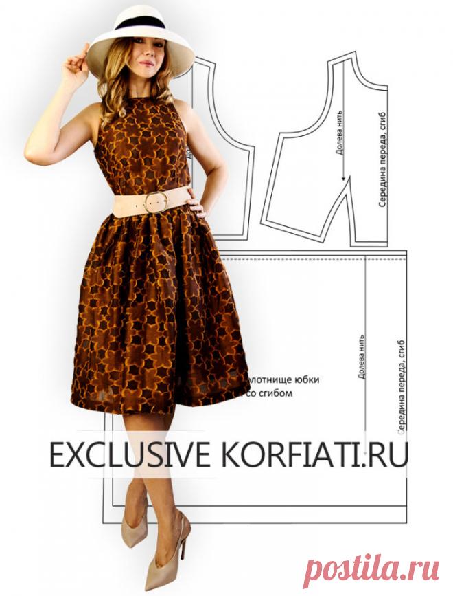 Выкройка платья с пышной юбкой от Анастасии Корфиати