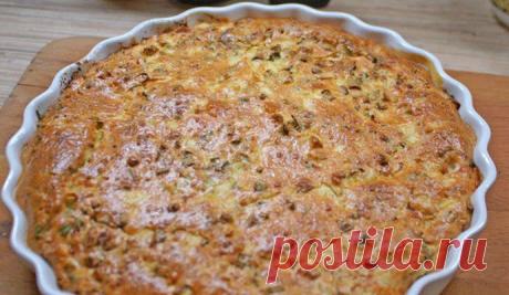 Заливной пирог на майонезе и сметане