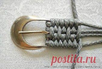 Как плести ремень