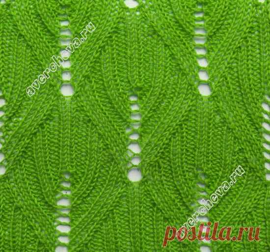 узор 321 | каталог вязаных спицами узоров