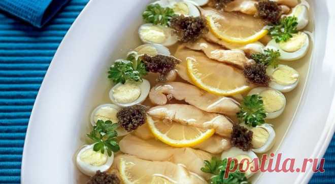 Заливная рыба из благородного осетра — Вкусные рецепты