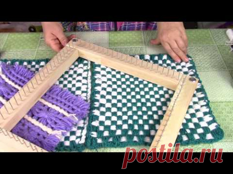 Плетение на рамке без сшивания/ Weave on the frame without stitching. ХоббиМаркет