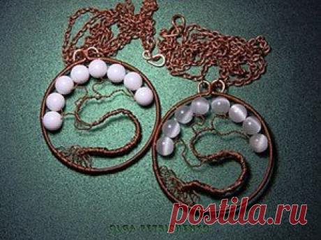 Кулон  Кулон "Дерево Жизни" – бесплатный мастер-класс по теме: Плетение из проволоки ✓Своими руками ✓Пошагово ✓С фото