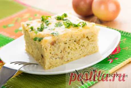 ЗАПЕКАНКА ИЗ ТЕРТОГО КАРТОФЕЛЯ С ЛУКОМ - вкуснючая до безобразия и простая в приготовлении