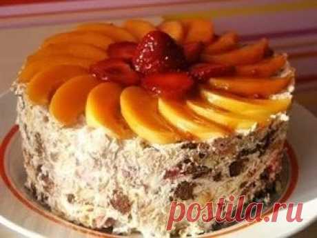 Вкусный творожный торт с абрикосами без выпечки - Блог Три и ночка