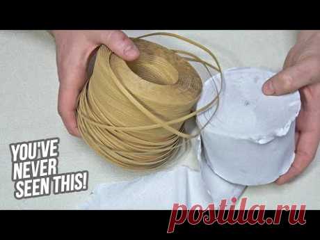 I took toilet paper and paper wire, the result is awesome! You've never seen this before!