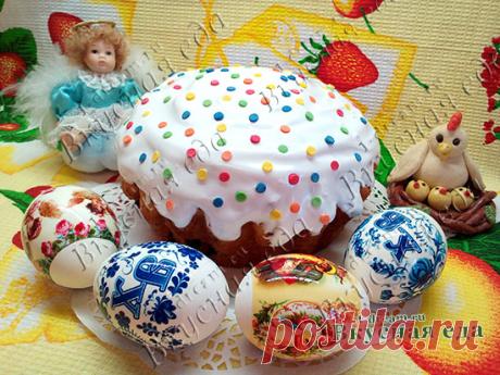 Кулич на сметане - рецепт пасхального кулича - Вкусная еда