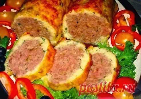 Мясной рулет в сырно-картофельной оболочке..Безумно вкуснo!! Быстро, легко и ОЧЕНЬ вкусно! Рецепт совсем простой. !! Более подробно о рецепте можете узнать в источникe: шеф-повар Одноклассники, по ссылке fastppc.net/HgQh Рекомендуем посмотреть!!! Приятного аппетитa

Дорогие кулинары! Чтобы не потерять рецепт, жмите "Класс!", а потом "поделиться". Рецепт будет на вашей стене В Одноклассники. Всё ОК!